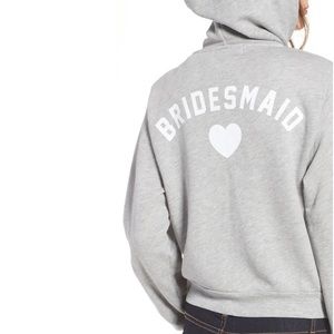 NWT WILDFOX Bridesmaid Regan Hoodie (Gray)